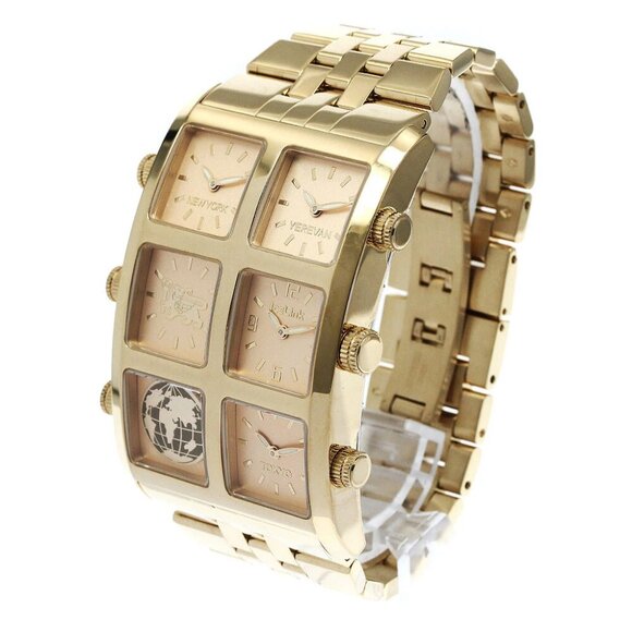 ICE LINK generation 4 time gold Dial Quartz Men's Watch_